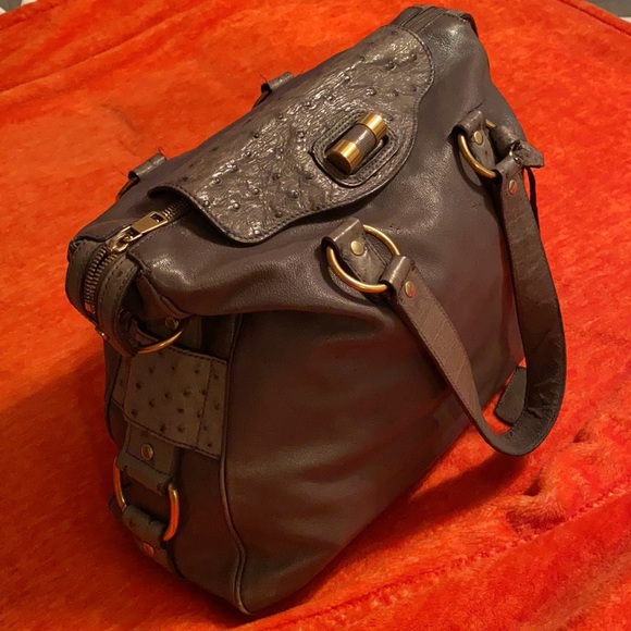 Yves Saint Laurent | Bags | Authentic Ysl Rive Gauche  Authentic YSL Rive Gauche Ostrich & Leather Bag